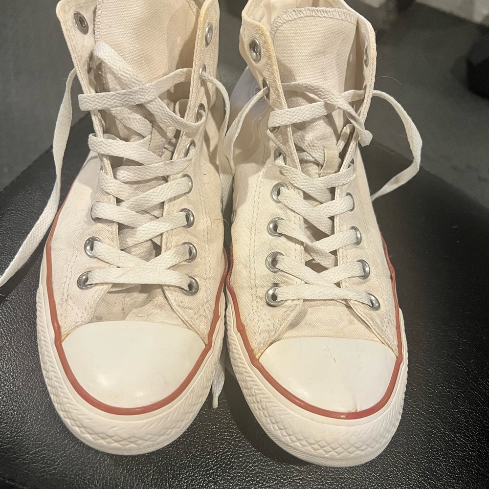 Classic White High-Top Sneakers